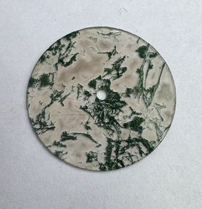 Natural <b>Moss</b> Agate Round Cabochon Gemstone 31.50mm <b>Green</b> Dendritic <b>Moss</b> Agate Polished Loose Stone for Jewelry Making - Product Image 1