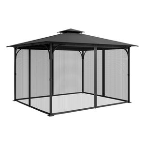 Rete di Ricambio per Gazebo 10 x 13 x 6.8 FT, Rete a 4 Pannelli Laterali per Giardino Esterno, Compatibile con la Maggior Parte delle Tende e Tende da Patio - Product Image 1