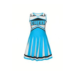 ชุดยูนิฟอร์มเชียร์ลีดเดอร์คุณภาพสูงแบบกำหนดเองสำหรับทีมหญิง พร้อมชุดประดับเพชร ขายส่ง - Product Image 1