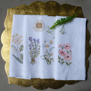 Una colección curada de flores bordadas aporta color, personalidad y comodidad para la decoración del hogar. - Product Image 1