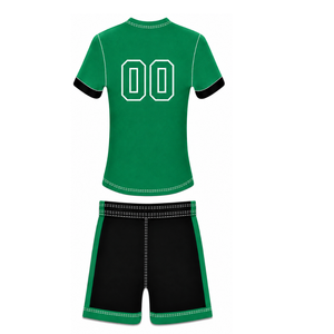 Ensemble short et maillot de football vert léger – Tenue de sport athlétique pour l'entraînement – Vêtements de sport d'équipe à manches courtes - Product Image 2
