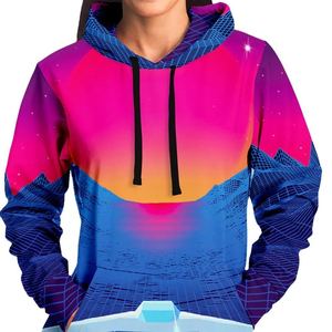 HAMIO SPORTS Sudadera Completa Casual de Verano para Mujer, Estilo Retro Futurista de los 80, Tejido Sólido, 100% Algodón Ecológico, Anti-Pilling - Product Image 3