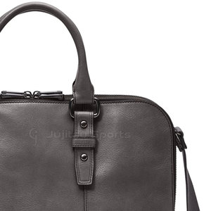 Sac pour ordinateur portable unisexe en cuir véritable durable, grand, luxueux, écologique, léger, avec poches zippées - Nouvelle arrivée à prix réduit - Product Image 6