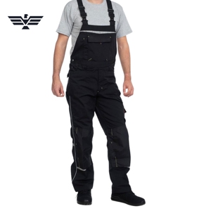 Custom Unisex <b>Work</b> Bib <b>Overalls</b> Heavy Duty Safety Windproof Polyester Reflective Multi-Pocket Needle Detection Silk Screen - Product Image 1