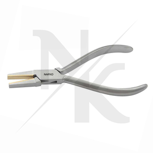 Alicates de Punta Plana con Mordazas de Latón Lisas de 130 mm, Acabado Mate, para Crimpar, Cortar, Trabajar con Hilo, OEM para Joyería y Manualidades - Product Image 4
