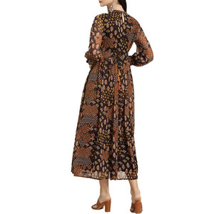 Women Printed Frock Beautiful <b>Dress</b> Modern Printed Pattern Comfortable Breathable Material For Women - Product Image 2