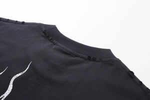 Camiseta Oversize de Algodón 100% Ligera para Hombre, Tejida, de Alta Calidad, para Verano, Unisex, con Logotipo Personalizado Serigrafiado, al por Mayor - Product Image 3