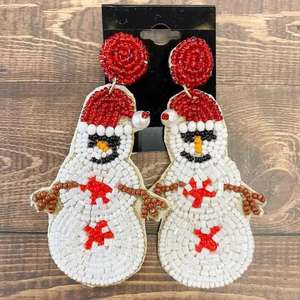 Pendientes Colgantes Hechos a Mano con Cuentas Bordadas, Tamaño Personalizado, Multicolor, Estilo Unisex, Joyería de Moda para Fiestas - Product Image 2