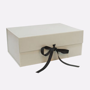 Custom Logo Rigid Ribbon Magnetic <b>Gift</b> <b>Box</b> with EVA Foam Insert Luxurious <b>Wedding</b> Paper Packaging for Small Business - Product Image 1