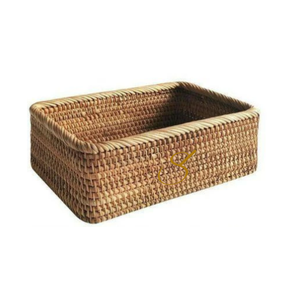 กล่องเก็บของหวายสานมือสำหรับจัดระเบียบบ้าน - Product Image 1