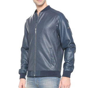 Chaqueta de cuero Crossroad Rider, chaqueta de cuero Steel Horse con cremallera estilo Guerrero, chaqueta con logo personalizado impreso para hombre - Product Image 2