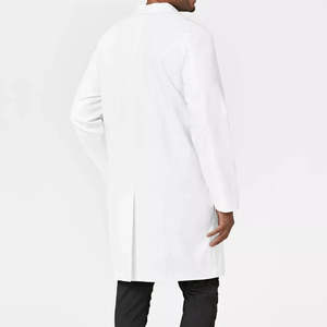 Uniforme Médico para Hombre, Proveedor de Batas de Laboratorio, Bordado Personalizado, Bata Médica al por Mayor, Blanca, Tejida, 100% Algodón - Product Image 2