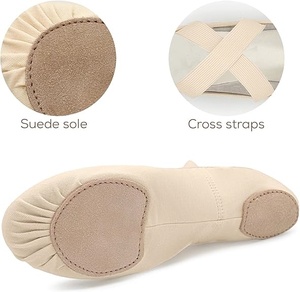 Stretch Canvas Split Sole Ballet Shoes for Adults Women High Performance Split Suede Sole flexibility - Product Image 5