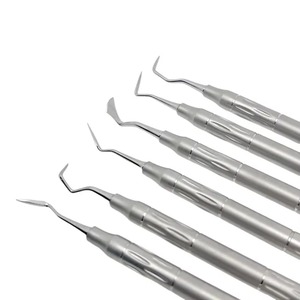 Juego de 6 Instrumentos Quirúrgicos Dentales Manuales Ergonómicos de Acero Inoxidable de Alta Calidad con Certificación CE, Clase I, para Implantes y Extracción de Hueso - Product Image 3