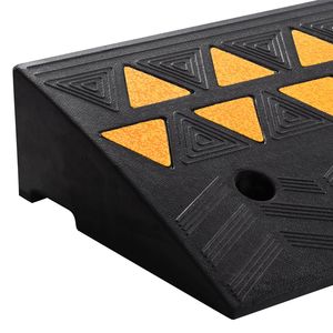 Rampe per Soglie in Gomma Rinforzata da 15 T (33069 libbre) - Confezione da 2, Altezza 5 Pollici, per Vialetti e Carreggiate, con Griglia Stabile - Product Image 2