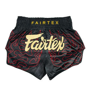OEM 2026 Premium Quality Lace Boxing Shorts Custom Logo Fairtex Muay Thai Canvas Knee Length Drawstring Closure <b>Men's</b> - Product Image 1