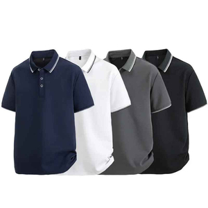 Polo pour homme de qualité supérieure pour un look décontracté professionnel avec logo brodé et toucher doux - Product Image 5