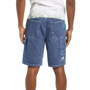 Proveedor de Jorts con Bolsillos Cargo, Shorts de Mezclilla Inspirados en el Streetwear, Producción en Masa, Fábrica, Lavado Intenso - Product Image 1