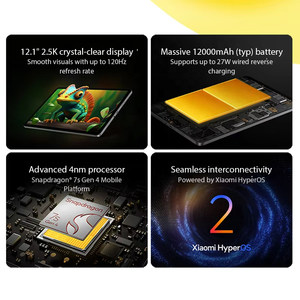 Tablet <span class=keywords><strong>Redmi</strong></span> <span class=keywords><strong>Pad</strong></span> 2 Pro en Stock, Versión Global, Pantalla de 12.1 Pulgadas y 2.5K, Octa Core, Carga Rápida de 33W, Snapdragon 7s Gen 4, 12000mAh, Wifi 6 - Product Image 2