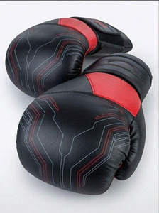Five B Genuine Leather Unisex Boxing Training Gloves 12oz 16oz <b>Padded</b> Wrist Support Training Sparring Oem Private Label Low Moq - Product Image 5
