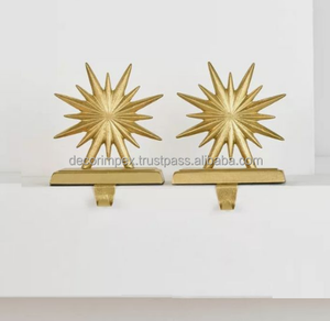 Christmas Gift Silver Metal <b>Snowflake</b> Stocking Holder - Product Image 5