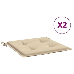 Juego de 2 Cojines para Sillas de Exterior en Tela Oxford Beige, 100% Poliéster, Duraderos y Elegantes - Product Image 2