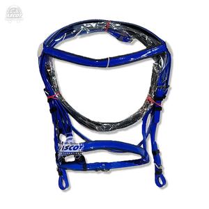 Brida de caballo de PVC de bajo precio con relleno suave Riendas a juego en colores personalizados para ecuestres - Product Image 2