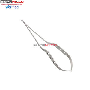 Manual Power Source <b>Neurosurgery</b> Microsurgery <b>Instruments</b> Bayonet Shaped Micro Forceps and Scissors for Precision Surgical - Product Image 3