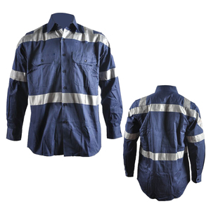 เสื้อแจ็คเก็ตสะท้อนแสงแบบมองเห็นได้ชัดเจนสำหรับทำงาน สีเหลือง-น้ำเงิน พร้อมแถบสะท้อนแสงเพื่อความปลอดภัย สำหรับทุกเพศ - Product Image 3