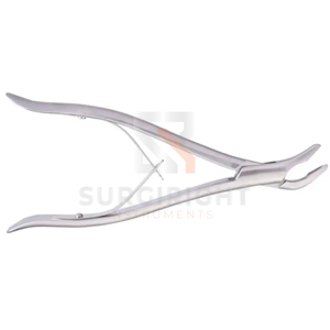 Pinces à os 8 mm x 24 cm, instrument chirurgical orthopédique manuel en acier inoxydable pour la coupe des os par SurgiRight - Product Image 1