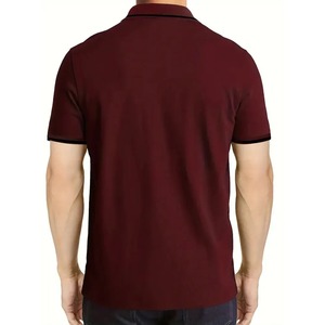 เสื้อโปโลแขนสั้นสีขาวสำหรับผู้ชาย ทรงปกติ สวมใส่สบาย ผ้าฝ้ายปิเก้ ระบายอากาศได้ดี ดีไซน์เรียบง่าย - Product Image 6