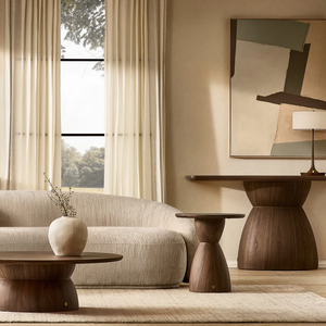 <b>Solid</b> <b>Wood</b> Extendable Convertible Round Coffee <b>Table</b> with <b>Wood</b> <b>Top</b> Home Furniture Living Room Office - Product Image 2