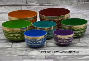 Bols chantants à couleur tibétaine - Product Image 2