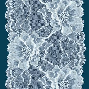 Encaje Elástico con Diseño Floral y Borde Festoneado de 16.5 cm de Ancho para Lencería, Vestidos y Decoración Nupcial - Product Image 6