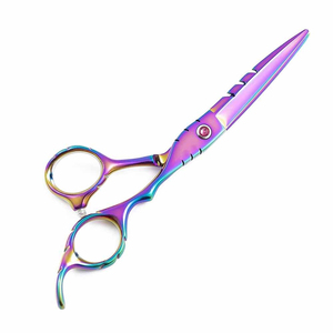 Stainless Steel Rubber Barber Scissors Kit Hair Cutting Thinning <b>Shears</b> Sharp Straight Academy Starting Kit - Product Image 3