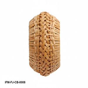 กำไลข้อมือหวายสานทำมือแบบยั่งยืน ดีไซน์กว้างพิเศษ ทำจากเส้นใยธรรมชาติ เป็นมิตรกับสิ่งแวดล้อม เรียบหรู เหมาะสำหรับงานปาร์ตี้ - Product Image 4