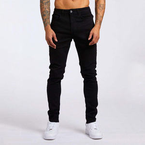 Nouveau jean slim de haute qualité pour homme, couleur unie, taille haute, pantalon de mode automne, pantalon de travail - Product Image 1