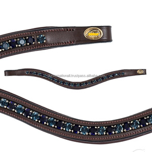 สายรัดคิ้วหนังม้าประดับลูกปัดคริสตัลใสเหมาะสำหรับม้าทุกตัวมีปริมาณมาก - Product Image 5