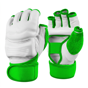 Gants d'entraînement en cuir personnalisés à doigts ouverts, rembourrés, avec fermeture auto-agrippante pour arts martiaux, MMA, grappling, fitness, entraînement – Fabricant OEM ODM - Product Image 5