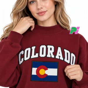 Sudadera Casual Oversize de Cuello Alto para Mujer, Otoño/Invierno, 100% Algodón Ecológico, con Apliques Personalizados, Marca Pook International - Product Image 6