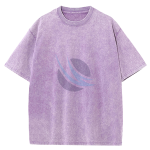 เสื้อยืดคอตตอน 100% สไตล์วินเทจ ล้างสีแบบแอซิดวอช พิมพ์ลายกราฟิก โลโก้ เสื้อยืดวินเทจ สกรีนลาย พิมพ์ลายแบบครอป ทรงโอเวอร์ไซส์ เสื้อยืดผู้ชาย - Product Image 3