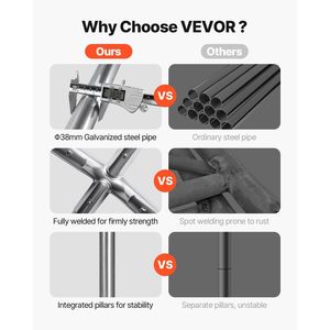 Tettoia per Auto da Esterno 12 x 20 Piedi, Resistente ai Raggi UV, con Pareti Laterali Rimovibili e Porta, Riparo Portatile per Auto - Product Image 4