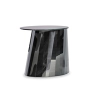 Table basse contemporaine en métal Drake, base sculptée finition or, plateau en verre transparent, mobilier de salon moderne et luxueux