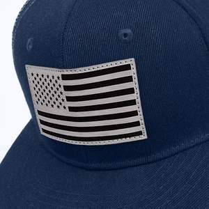Gorras de Béisbol Personalizadas de Alta Calidad, 5 Paneles, Bordado 3D, Acrílico y Lana, Visera Plana, Cierre a Presión - Product Image 4