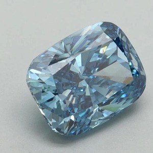 Diamante Sintético Azul Cultivado en Laboratorio, Corte Cojín Alargado, de 1.00 CT a 5.00 CT, Certificado, Claridad VVS VS - Product Image 6