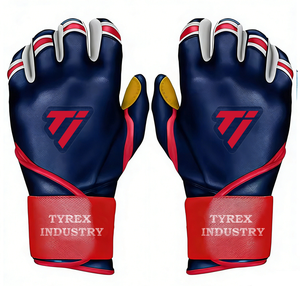 100% Cabretta Leather 0.9mm Custom Logo Design Baseball Batting Gloves with <b>Snap</b> Closure – Professional Quality - Product Image 4