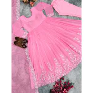 Vestido de fiesta XL de diseñador con colgante y aspecto elegante de Dupatta - Product Image 5