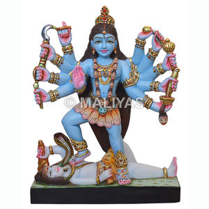 Estatua de mármol de Shyama Kali |   Murti de Mármol Premium Kali Maa para el Hogar y el Templo – Maliyas - Product Image 1