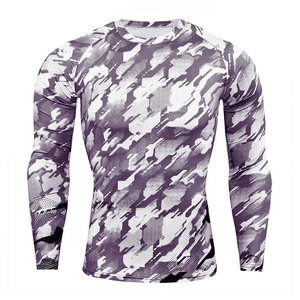 Custom <b>Compression</b> Set <b>for</b> <b>Men</b> Four Way Stretch Fitness Shirt and <b>Tights</b> Running Gym Training Clothing Set - Product Image 5