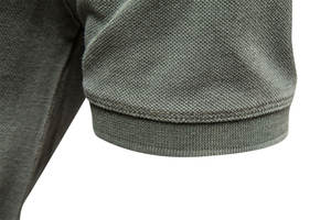 Chemises pour hommes en coton 100% tricoté, couleur unie, écologiques, décontractées, à manches courtes, col rabattu, mode streetwear - Product Image 6